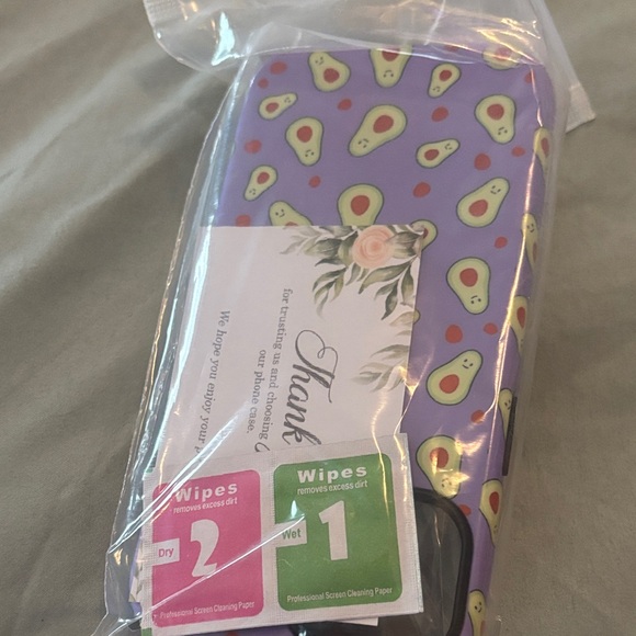 Purple Avocado Phone Case iPhone 15 - Picture 1 of 1